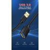 Подовжувач UGREEN US129 USB 3.0 Extension Male Cable 1.5m (Black)(UGR-30126)