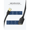 Подовжувач UGREEN US129 USB 3.0 Extension Male Cable 1.5m (Black)(UGR-30126)