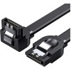 Кабель UGREEN US217 Angled SATA 3 Data Cable 0.5m (Black)(UGR-30797)