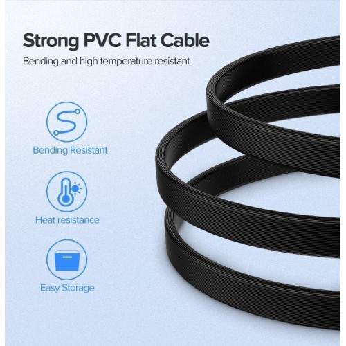 Кабель UGREEN US217 Angled SATA 3 Data Cable 0.5m (Black)(UGR-30797)