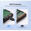 Кабель UGREEN US217 Angled SATA 3 Data Cable 0.5m (Black)(UGR-30797)
