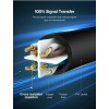 Кабель UGREEN NW102 Cat 6 U/UTP Lan Cable 1m (Black)(UGR-20159)