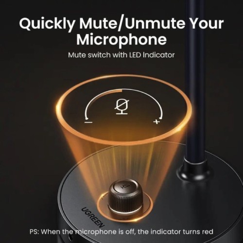 Настільний мікрофон UGREEN CM564 Desktop USB Microphone(UGR-90416), Black