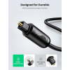 Аудіокабель UGREEN AV122 S/PDIF male to S/PDIF male, Toslink Optical Audio Cable, 2m Black