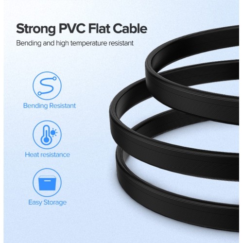 Кабель UGREEN US217 SATA 3 Data Cable 0.5m (Black)(UGR-30796)