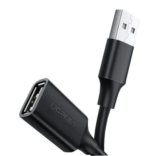 Кабель UGREEN US103 USB 2.0 A Male to A Female Cable 2m (Black)(UGR-10316)