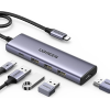 USB-хаб UGREEN CM511 USB-C To HDMI+3*USB 3.0 A+PD Power Converter