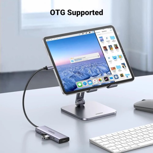 USB-хаб UGREEN CM511 USB-C To HDMI+3*USB 3.0 A+PD Power Converter