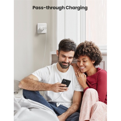 Мережевий зарядний пристрій UGREEN CD137 Fast Charging Power Adapter with PD 20W EU (White) (UGR-60450)
