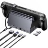 Док-станція UGREEN CM800 9in1 USB-C Output：1×DP, 1×USB-C, 3×USB-A, 1×RJ45, 1×SD Card Slot, 1×TF Card Slot Space Gray