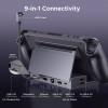 Док-станція UGREEN CM800 9in1 USB-C Output：1×DP, 1×USB-C, 3×USB-A, 1×RJ45, 1×SD Card Slot, 1×TF Card Slot Space Gray