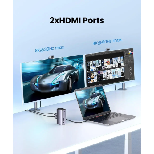 USB-хаб Ugreen USB-C Multifunctional Docking Station(13-in-1)