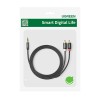 Аудіокабель UGREEN AV116 3.5mm Male to 2RCA Male Cable 2m Black