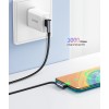 Кабель UGREEN US176 Right Angle USB-A to USB-C Cable 1m (Space Gray)