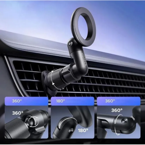 Автотримач для телефона UGREEN LP923 Air Vent Magnetic Car Phone Mount black