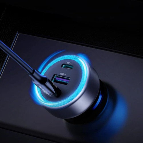 Автомобільний зарядний пристрій UGREEN EC307 30W 3-Port Fast Car Charger