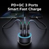 Автомобільний зарядний пристрій UGREEN EC307 30W 3-Port Fast Car Charger
