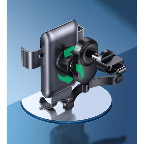 Автотримач для телефона UGREEN LP274 Gravity Phone Holder for Round Air Vent gray