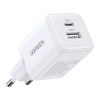 Мережевий зарядний пристрій UGREEN X514 20W 2-Port GaN Fast Charger EU White