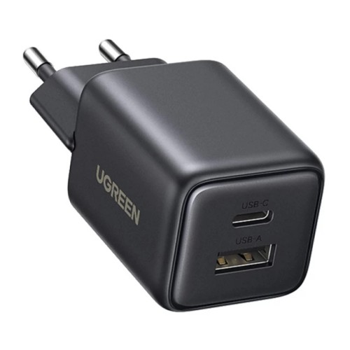 Мережевий зарядний пристрій UGREEN X514 20W 2-Port GaN Fast Charger EU black