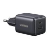 Мережевий зарядний пристрій UGREEN X514 20W 2-Port GaN Fast Charger EU black