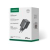 Мережевий зарядний пристрій UGREEN X517 25W USB-C GaN Fast Charger Set EU+1M CC Cable black