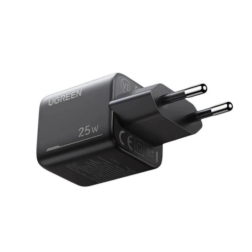 Мережевий зарядний пристрій UGREEN X517 25W USB-C GaN Fast Charger Set EU+1M CC Cable black