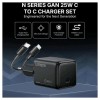 Мережевий зарядний пристрій UGREEN X517 25W USB-C GaN Fast Charger Set EU+1M CC Cable black