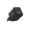 Мережевий зарядний пристрій UGREEN X516 30W 2-Port GaN Fast Charger EU Black