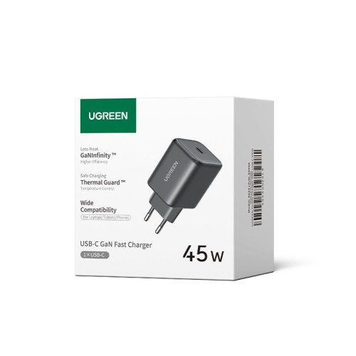 Мережевий зарядний пристрій UGREEN X524 45W USB-C GaN Fast Charger EU white