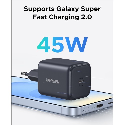 Мережевий зарядний пристрій UGREEN X524 45W USB-C GaN Fast Charger EU white