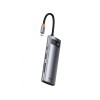 USB-хаб Baseus Metal Gleam Series 7-in-1 Multifunctional Type-C HUB Docking Station Gray（Type-C to HDMI*1+USB3.0*2+USB-C*1+PD*1+SD/TF*1)