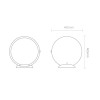 Дзеркало для макіяжу Xiaomi Jordan Judy large 18-inch LED  Makeup Mirror