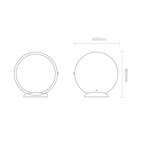 Дзеркало для макіяжу Xiaomi Jordan Judy large 18-inch LED  Makeup Mirror