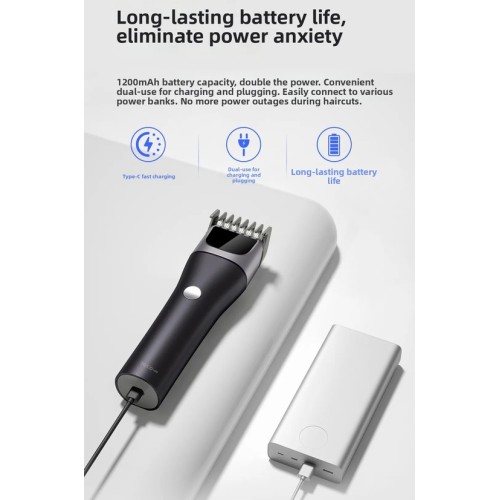 Машинка для стрижки Xiaomi DOCO Electric Hair Clipper · Black Knife Turbo Edition Metallic Deep Blue