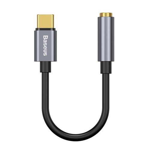 Кабель-перехiдник Baseus Type-C Male to 3.5mm Female Adapter L54 Deep Grey
