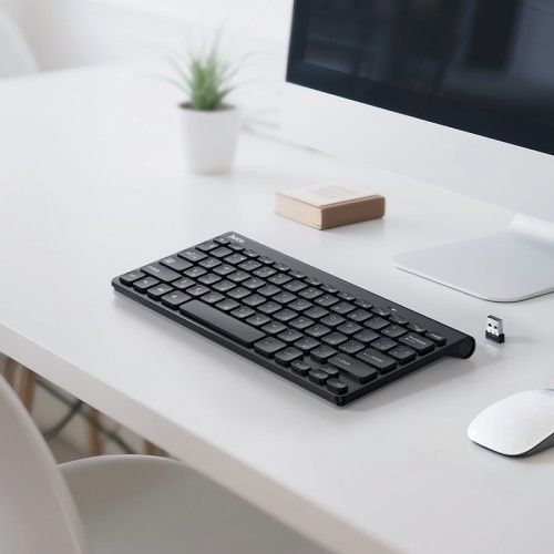 Клавіатура HOCO GM70 Dragon 2.4G wireless mini keyboard(Ukrainian version) Black