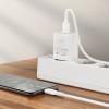Мережевий зарядний пристрій з кабелем BOROFONE BA74A Aspirer single port charger set(Micro) White