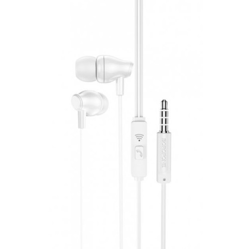 Навушники дротові BOROFONE BM61 (3,5 мм) White