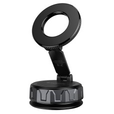 Автотримач для телефона BOROFONE BH140 Gloria vacuum suction cup magnetic ring holder(multi-scene) black metal gray