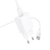 Мережевий зарядний пристрій BOROFONE BA110A Lemi single port charger set (Type-C) (EU) White