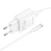 Мережевий зарядний пристрій BOROFONE BA110A Lemi single port charger set (Type-C) (EU) White