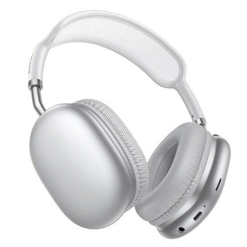 Бездротові накладні навушники BOROFONE BO36 Tone BT headphones Silver
