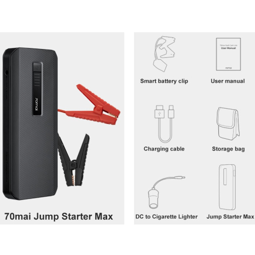 Автомобільний пуско-зарядний пристрій Xiaomi 70mai Jump Starter Max Midrive PS06