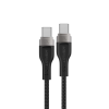 Кабель ACEFAST C11-03 Type-C to Type-C 3A, 60W, 1.2m, nylon + PVC, zinc connectors, Black