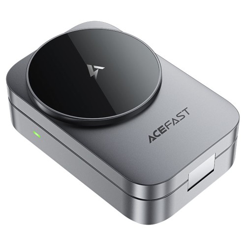 Бездротовий зарядний пристрій ACEFAST E22 Desktop 3-in-1 Wireless Charging holder Metal Gray