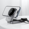 Бездротовий зарядний пристрій ACEFAST E22 Desktop 3-in-1 Wireless Charging holder Metal Gray