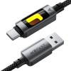Кабель ACEFAST C21-04 USB-A to USB-C fantasy color series braided Charging data cable Black
