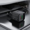 Мережевий зарядний пристрій ACEFAST A114 PD25W GaN charger (USB-A+USB-C) with digital display Black
