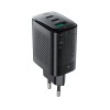 Мережевий зарядний пристрій ACEFAST A108 PD67W GaN (2*USB-C+USB-A) charger Black